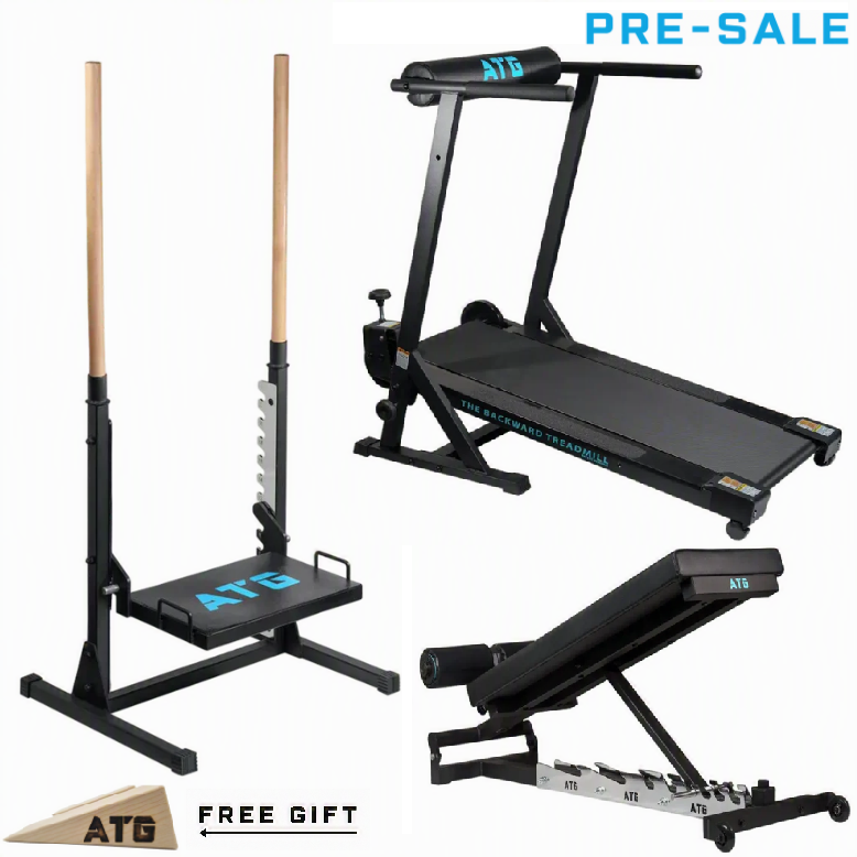 ATG Backward Treadmill & ATG Adjustable Nordic Bench & ATG Mobility Box