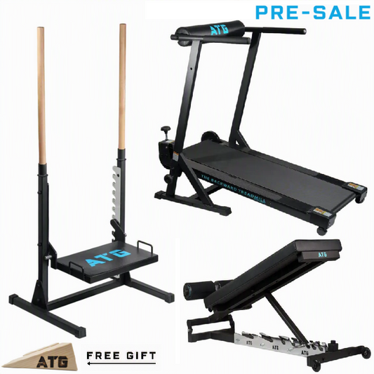 ATG Backward Treadmill & ATG Adjustable Nordic Bench & ATG Mobility Box