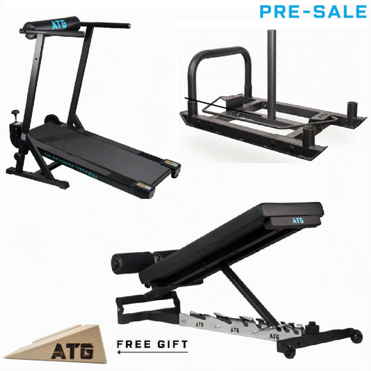 ATG Backward Treadmill & ATG Adjustable Nordic Bench & ATG Sled