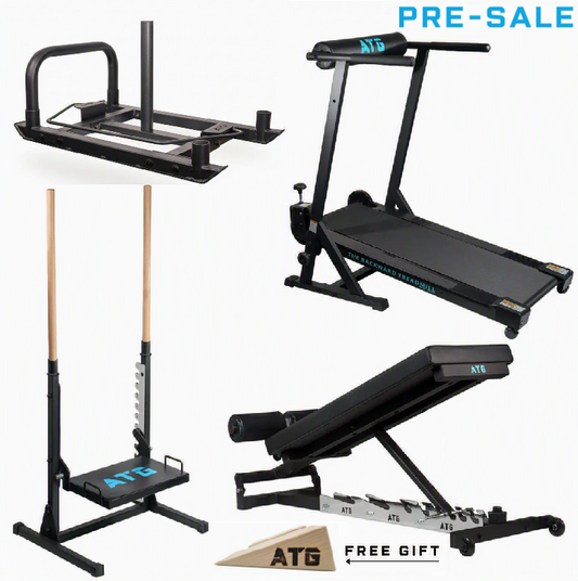 ATG Backward Treadmill & ATG Adjustable Nordic Bench & ATG Mobility Box & ATG Sled